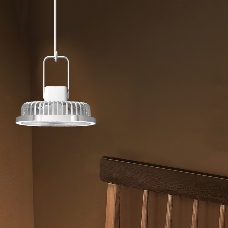 Портативный вентилятор с лампой Fill Light Fan, аккумуляторный 1200 мА/ч, 5 Вт, зарядка Type-C фото - 5