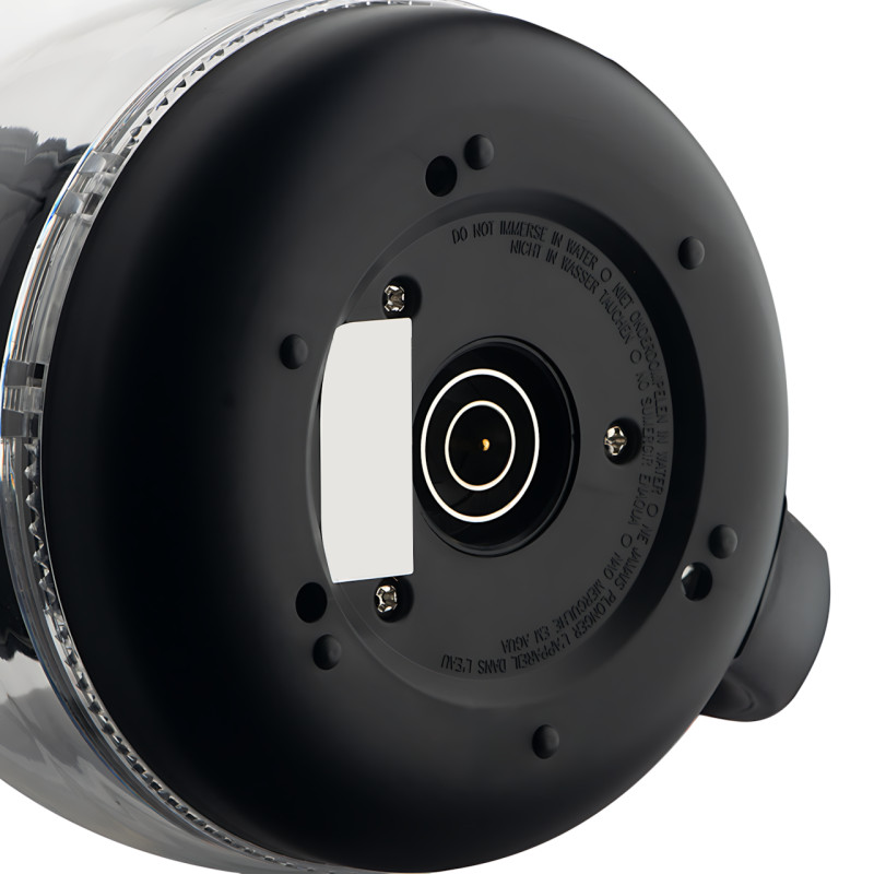 Электрочайник Domotec MS-7910 1 л, 1650 Вт, стеклянный корпус с LED-подсветкой, автоотключение, поворотная база 360°, черный фото - 8