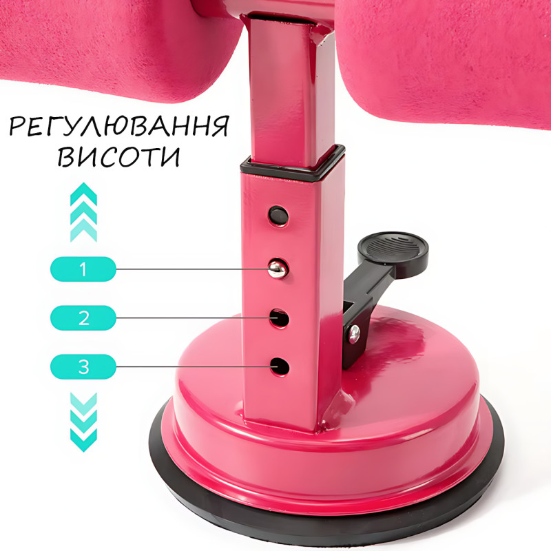 Тренажер для пресса, напольный тренажер Abdominal curl fitness equipment на присосках, нагрузка до 180 кг фото - 3