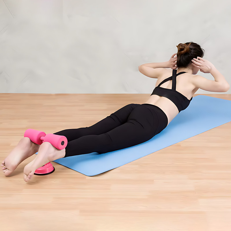 Тренажер для пресса, напольный тренажер Abdominal curl fitness equipment на присосках, нагрузка до 180 кг фото - 8