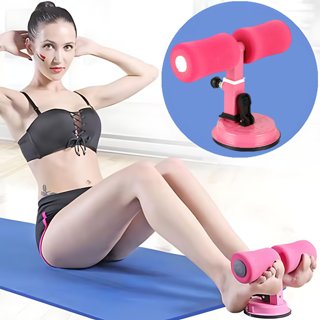 Тренажер для пресса, напольный тренажер Abdominal curl fitness equipment на присосках, нагрузка до 180 кг