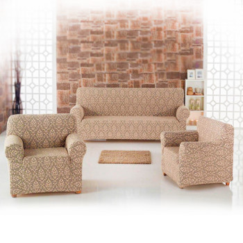 Комплект чехлов на диван и два кресла Жаккард Milano Home Concept Karna, универсальный размер