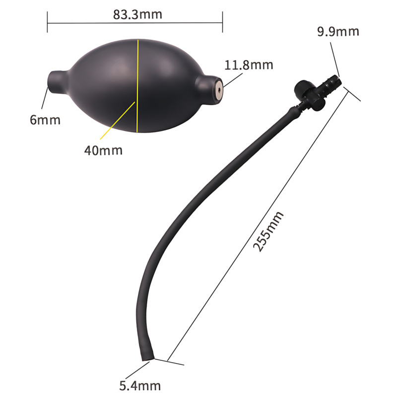 Надувний клин Air Pump Wedge MA659, монтажний підіймальний мішок 16 × 16 см, до 100 кг, монтажний інструмент із грушею фото - 46