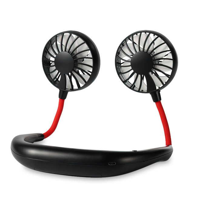 Нашийний USB-вентилятор Wearable Fan із зарядкою від MicroUSB, 1200 мА/год, 4 Вт