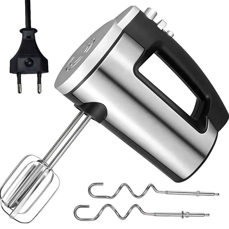 Миксер ручной Hoffmans 800W HM-8839, 6 скоростей, режим турбо, венчики + крюки в комплекте фото - 2