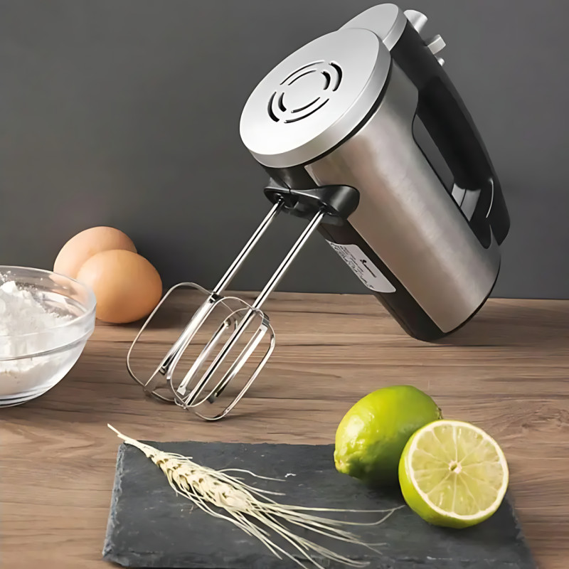 Миксер ручной Hoffmans 800W HM-8839, 6 скоростей, режим турбо, венчики + крюки в комплекте фото - 10