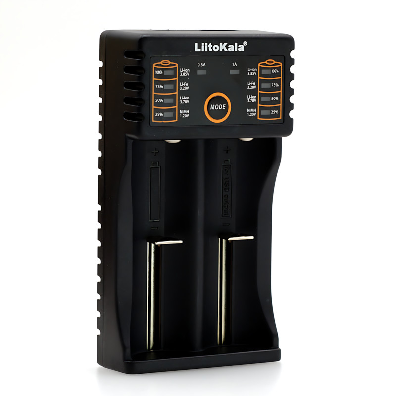 Умное зарядное устройство LiitoKala Lii-202 с Power Bank, для всех типов аккумуляторов: 18650, AA, AAA, Li-Ion фото - 2