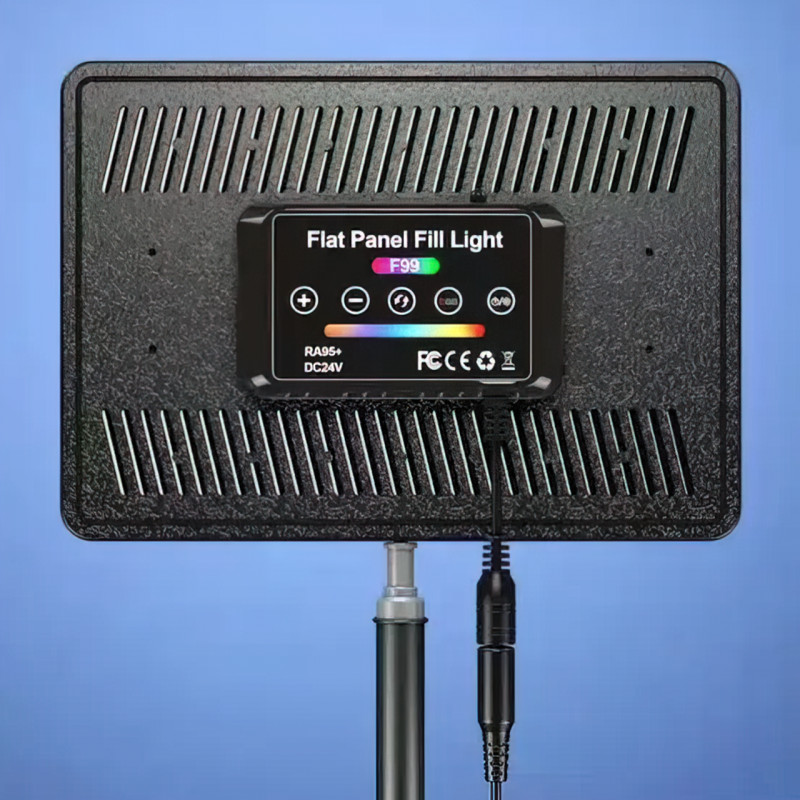 Светодиодная лампа F99 для фото и видео съемки, 40 Вт, 240 диодов, от 3000 до 6500 К, 4800 Лм фото - 2
