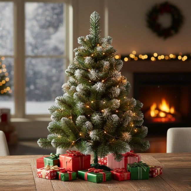 Елка искусственная &laquo;Королева&raquo; из огнестойкой экопленки ПВХ с белым кончиком, Украина &mdash; высоты от 0.35 до 4.0 м 0.55