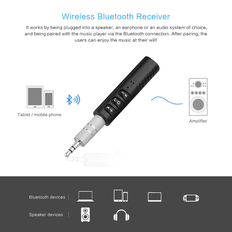 Акумуляторний AUX Bluetooth ресивер STEREO Music Reciver LD-B09, для бездротового підключення аудіо пристроїв фото - 6