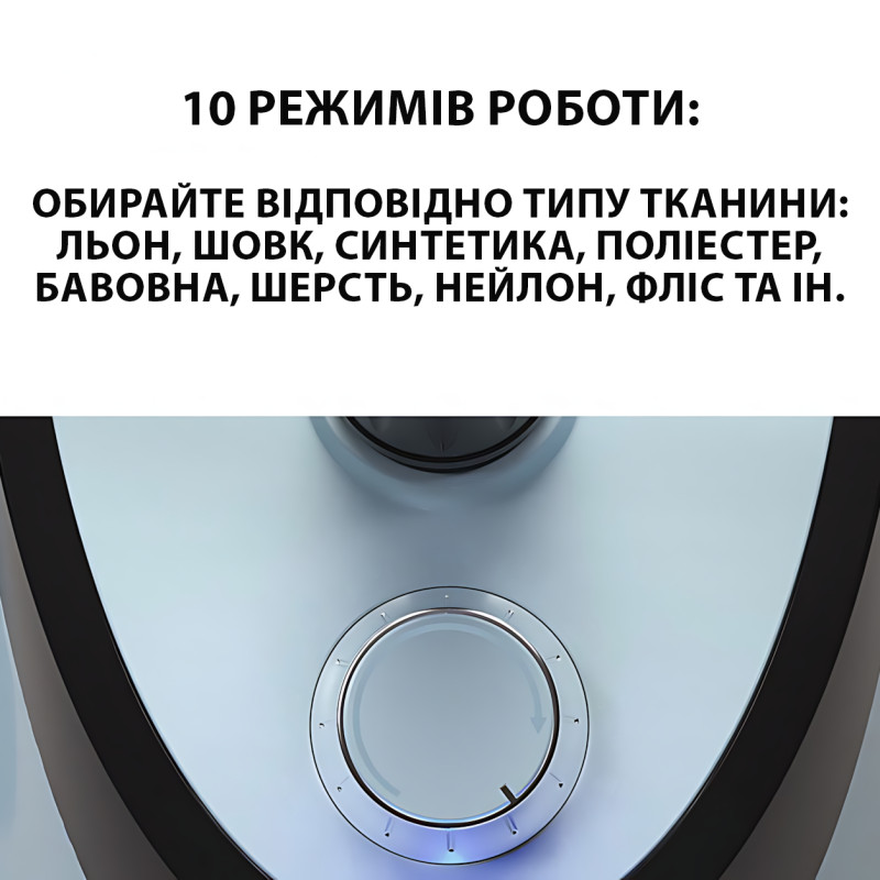 Відпарювач для одягу горизонтальний Zepline ZP-129 3000 Вт з телескопічною штангою і стійкою, блакитний фото - 4