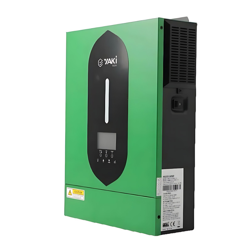 Гібридний інвертор YAKI YSY-6200, 6200 Вт, 48 В, 1 фаза, струм заряджання до 120 А, імпульс 12400 Вт, чистий синус фото - 3