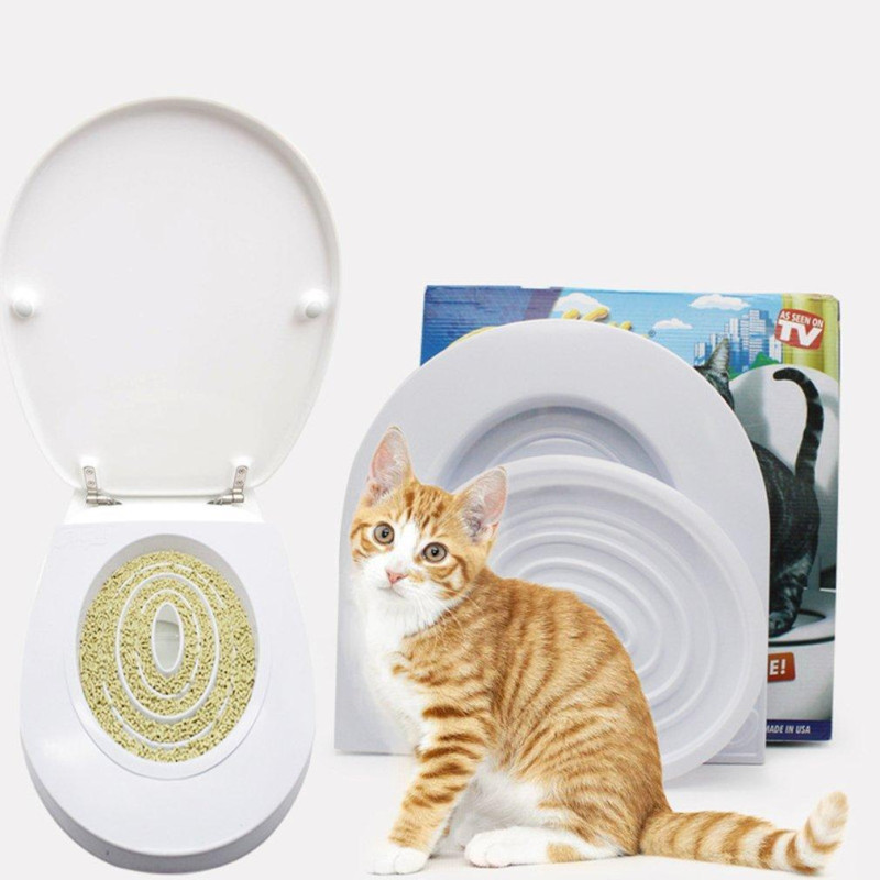 Набір для привчання котів до туалету CitiKitty Cat Toilet Training Kit - накладки на унітаз фото - 8