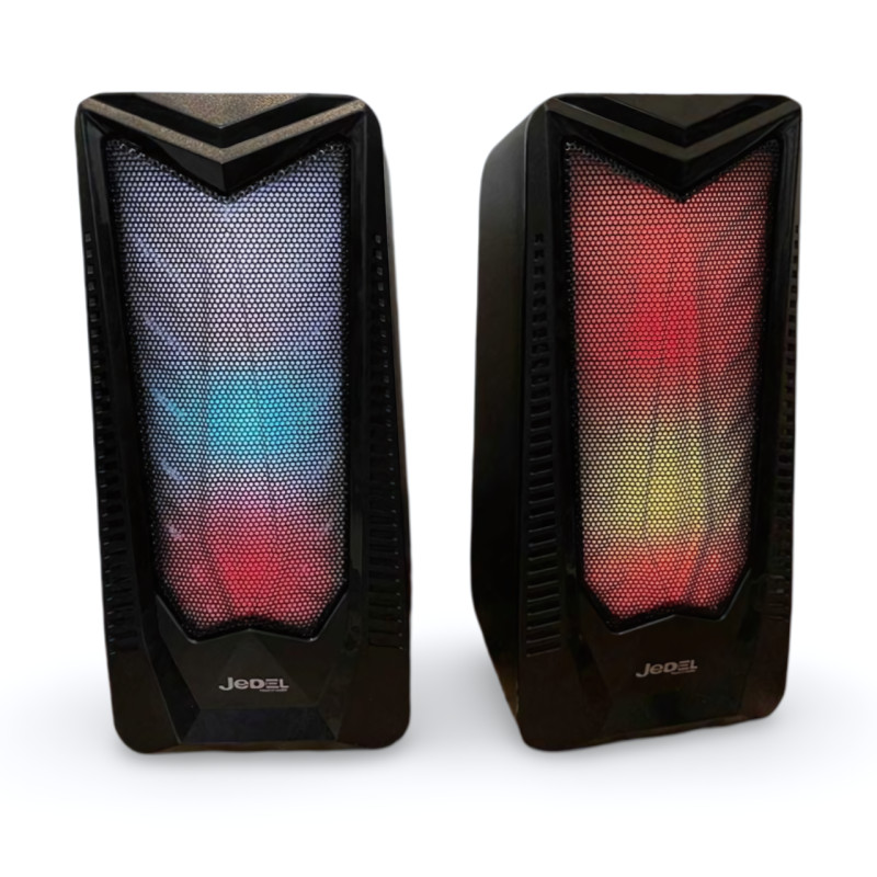 Колонки для комп'ютера та ноутбука JEDEL S524 RGB 2.0, З RGB-підсвіткою, 6 вт фото - 6