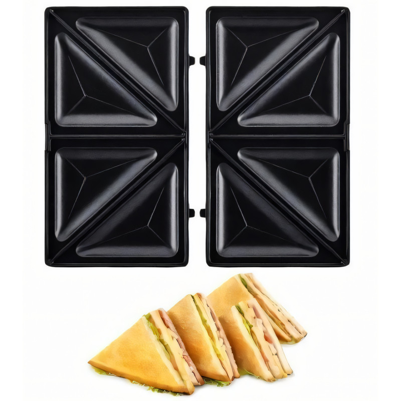 Електрична сендвіч-машина, сендвічниця The waffle maker AND XL-877, 750 Вт фото - 2