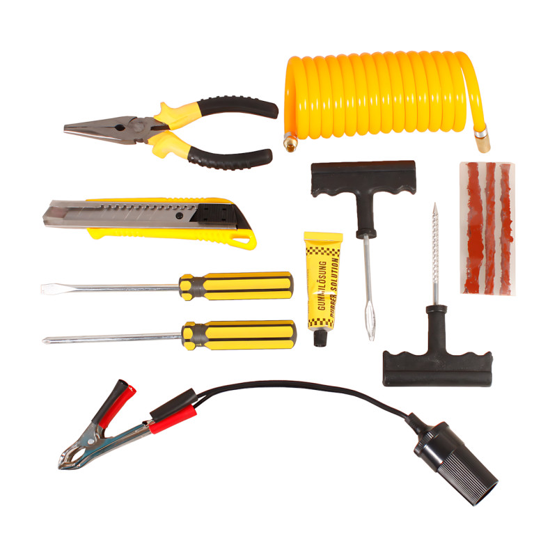 Автомобільний акумуляторний компресор MA666, 10 барів, з манометром, вбудований акумулятор, портативний насос для шин, синій фото - 41