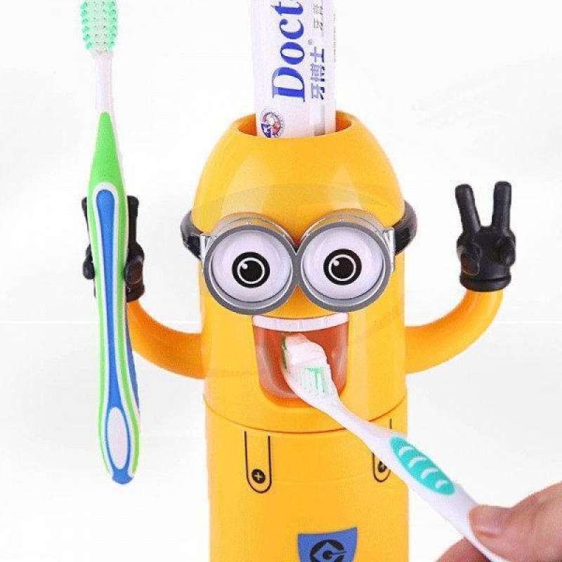 Автоматический дозатор для зубной пасты Миньон. Диспенсер с держателем фото - 0