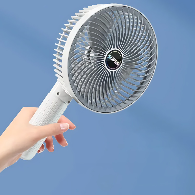 Вентилятор Mini USB Fan XL-1293 проводной, с прищепкой, бесщёточный мотор, 3 скорости, поворот 120°, белый фото - 4