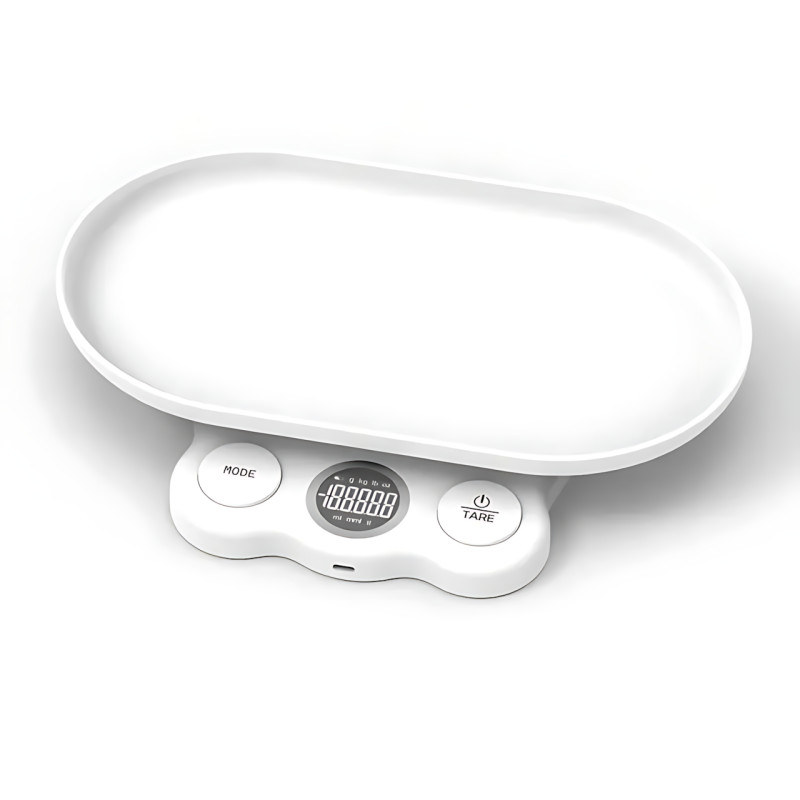 Цифрові ваги Weighing by weight AND 0.1 г-5 кг, 30×16×16 см, знімний піддон, USB/AAA, для кухні, тварин фото - 4