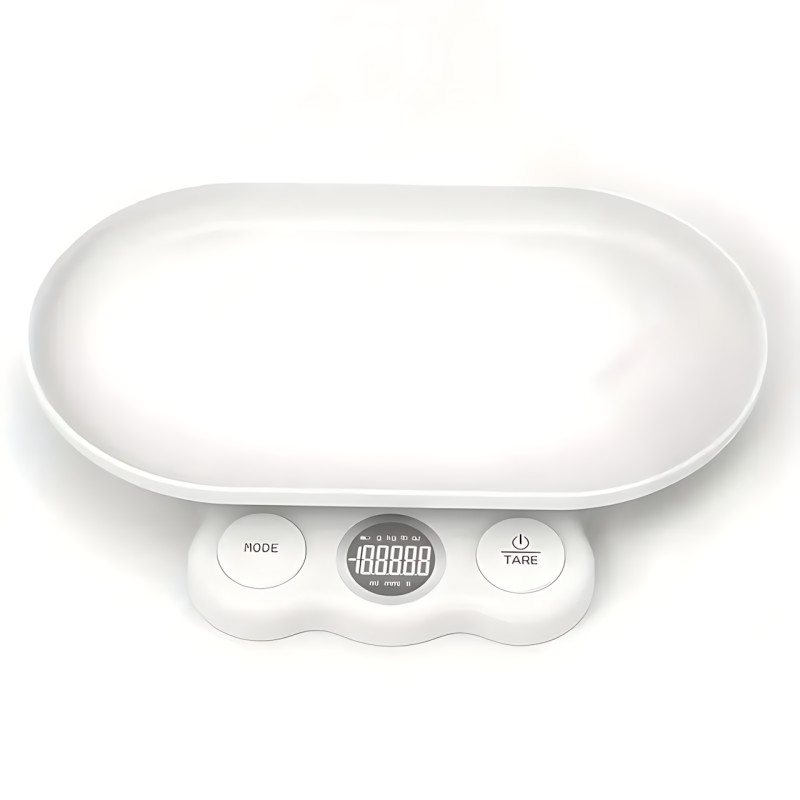 Цифрові ваги Weighing by weight AND 0.1 г-5 кг, 30×16×16 см, знімний піддон, USB/AAA, для кухні, тварин фото - 3