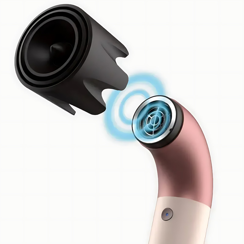 Фен  для волос HD-20, 1600 Вт, 6 насадок, ионизация и холодный обдув, профессиональный фен с эффектом Коанда, белый фото - 5