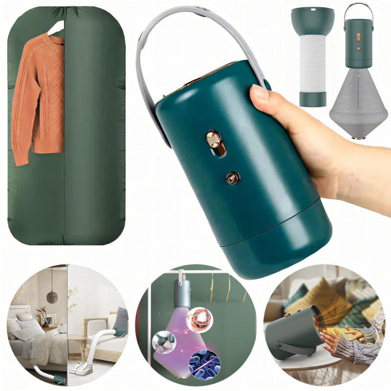Портативна сушарка для одягу Portable Clothes Dryer Mini, універсальне сушіння фен для взуття, тварин фото - 9