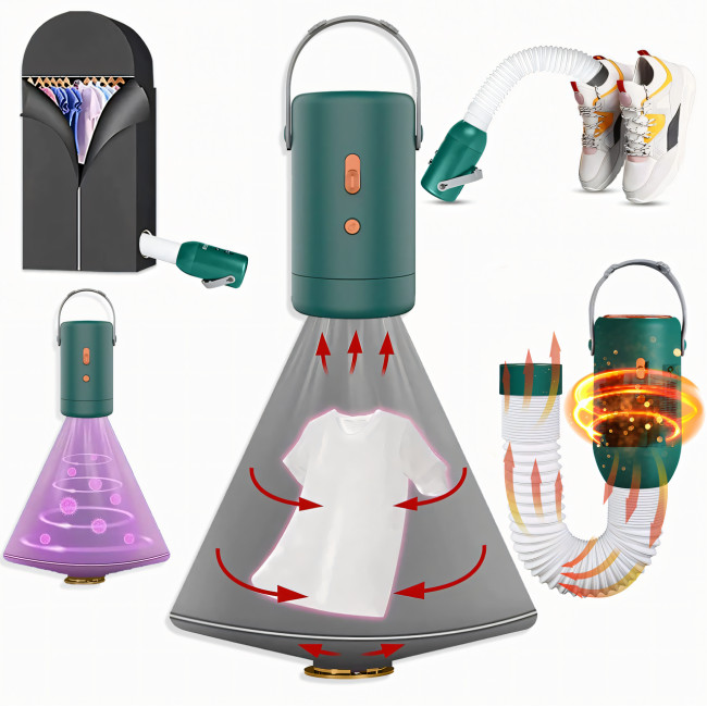 Портативна сушарка для одягу Portable Clothes Dryer Mini, універсальне сушіння фен для взуття, тварин