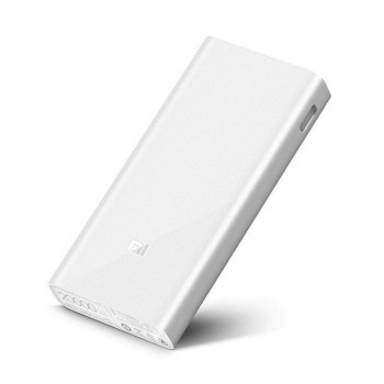Внешний портативный аккумулятор Xiaomi 20000 mAh, 2 USB, белый