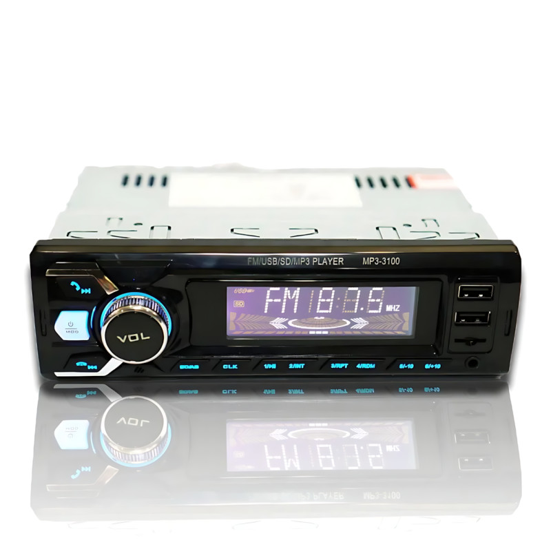 Автомагнитола RIAS 3100 1DIN – Bluetooth, 2xUSB, microSD, AUX, FM, 4x50W + Пульт ДУ фото - 2