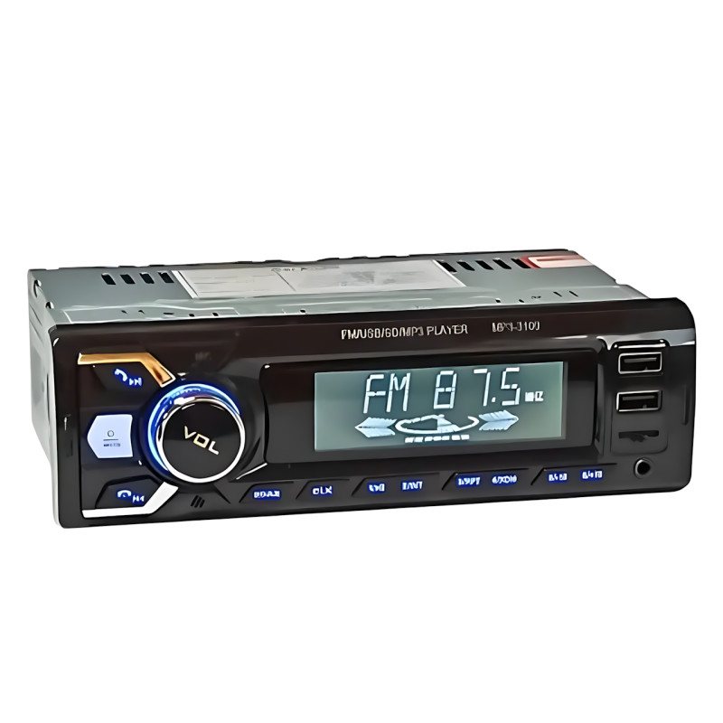 Автомагнитола RIAS 3100 1DIN – Bluetooth, 2xUSB, microSD, AUX, FM, 4x50W + Пульт ДУ фото - 4