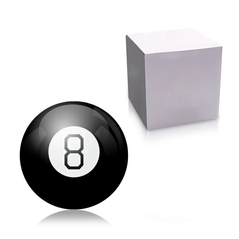 Магічна куля-передсказач Magic Ball 8, на 20 відповідей, 10 см, російською фото - 2
