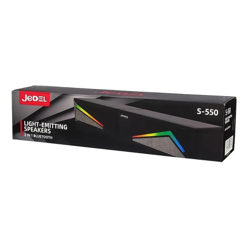 Jedel LED S550, SoundBar з чистим звучанням, USB + Jack 3,5 мм, портативна bluetooth акустика для ноутбука фото - 7