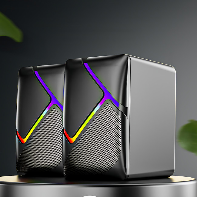 Компьютерные колонки JEDEL S526 2.0 USB с RGB подсветкой, 6 Вт