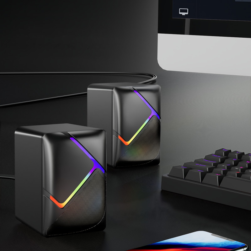 Компьютерные колонки JEDEL S526 2.0 USB с RGB подсветкой, 6 Вт фото - 6