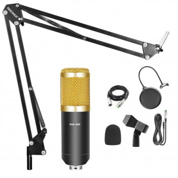 Профессиональный микрофон с фильтром Music M-800 направленный студийный микрофон для пк