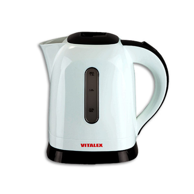 Чайник електричний з підсвічуванням Vitalex VL-2027, електрочайник 1,5 л, компактний електро чайник
