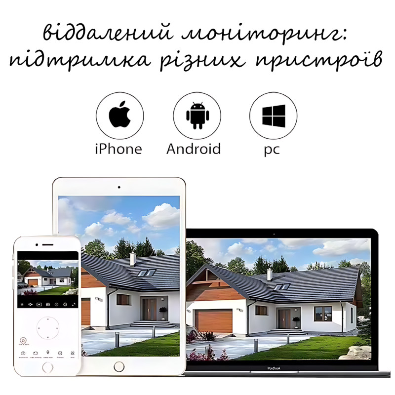 Поворотная 4G камера видеонаблюдения с 3 линзами SD 35-4G, от солнечной панели, 5 Мп, с акб 10 000 мАч фото - 4