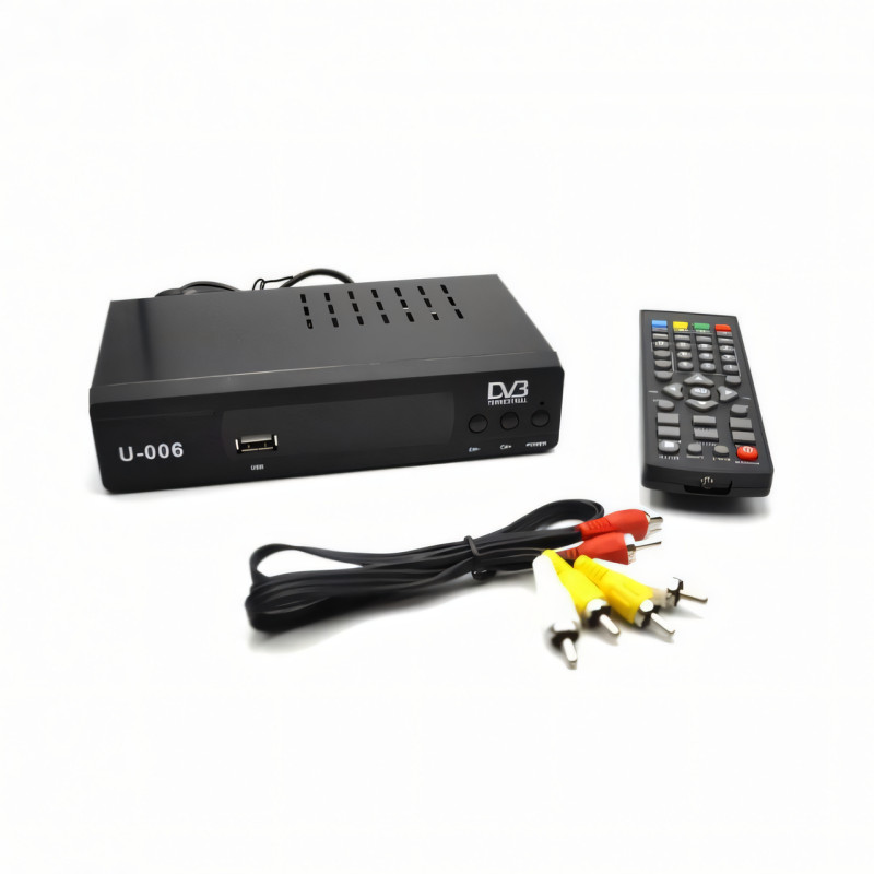 Цифровий ресивер UNIQUE U006 Metal, приставка Т2 тюнер для телевізора, підтримка IPTV і Wi-Fi антени фото - 5