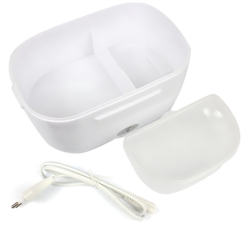 Ланчбокс із підігріванням The Electric Lunch Box 220V — 1.2 л, 2 відділення, герметичний контейнер, паровідвід фото - 3
