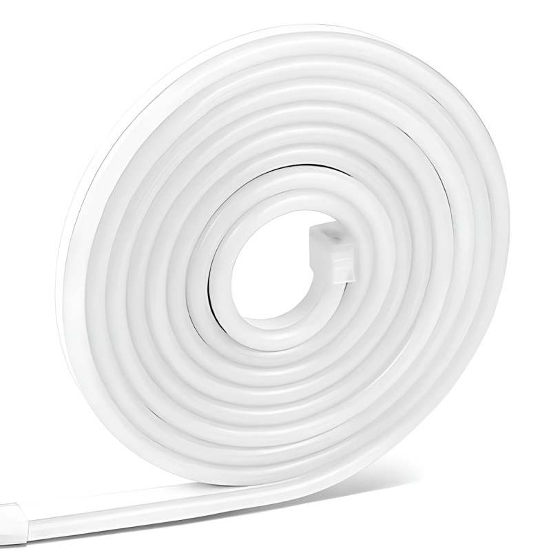 Гибкая светодиодная неоновая лента RGB 2м Wi-Fi Music Sync 12–24В, с пультом, приложением, диммером, силиконовая, 84 LED, IP67 фото - 2