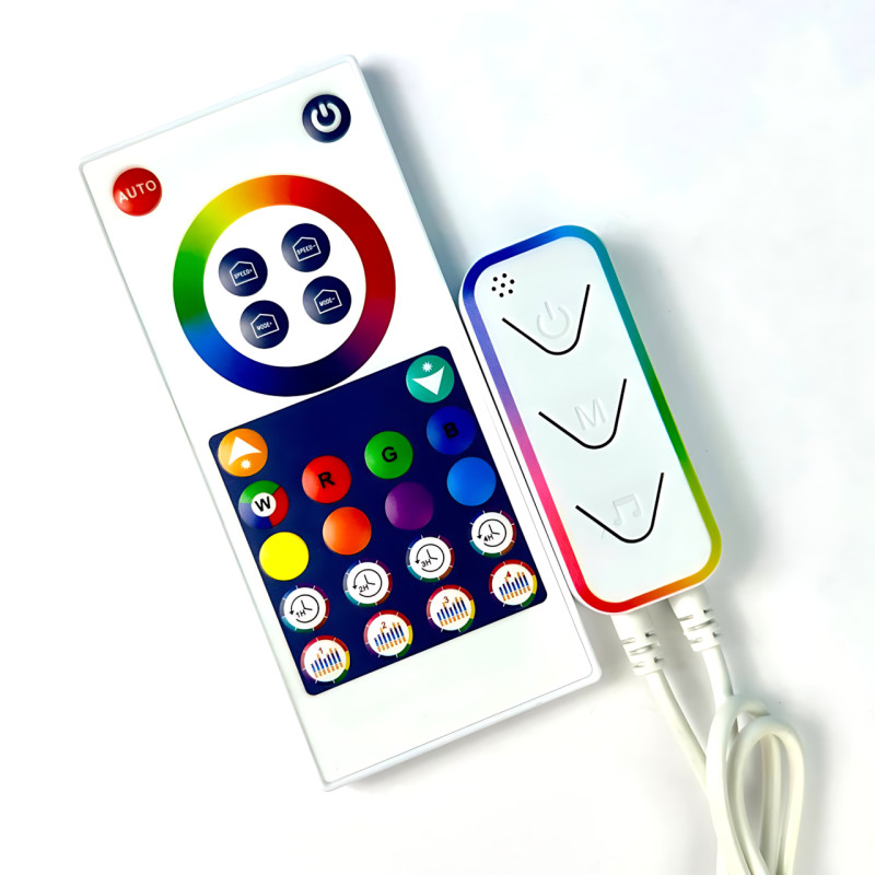 Гибкая светодиодная неоновая лента RGB 2м Wi-Fi Music Sync 12–24В, с пультом, приложением, диммером, силиконовая, 84 LED, IP67 фото - 8