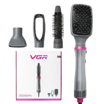 Багатофункціональний фен-стайлер для укладання та завивки волосся 4 насадки в 1 + ФУНКЦІЯ ІОНІЗАЦІЇ VGR V-408