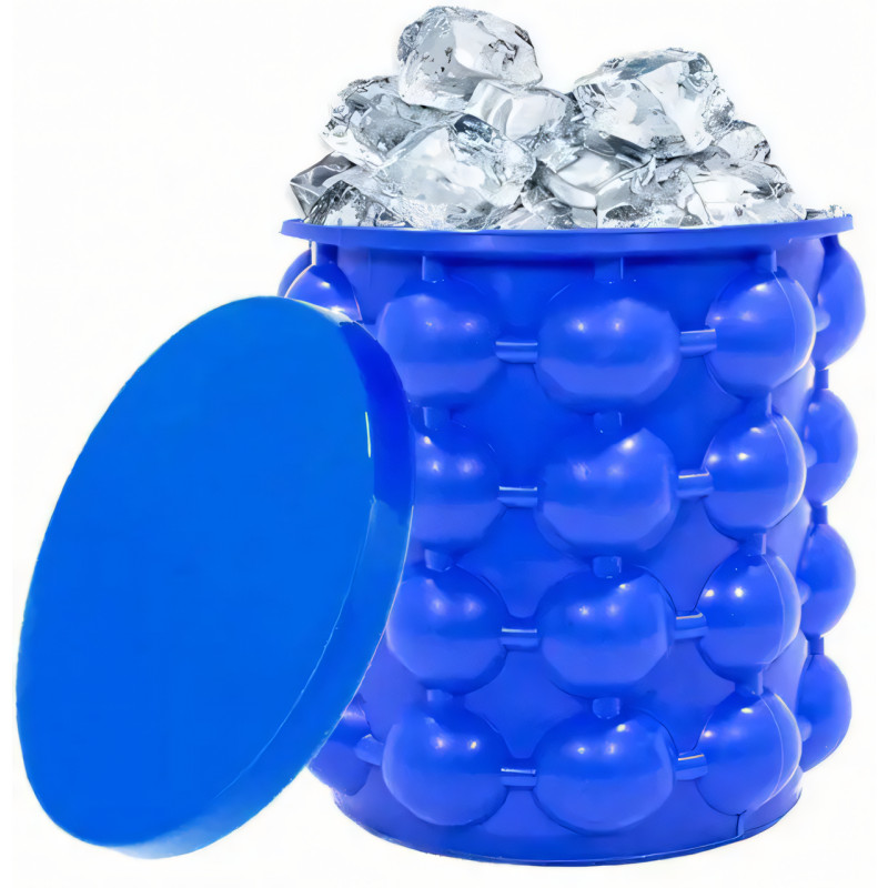 Силиконовая форма для льда Ice Cube Maker Genie, чаша для льда 50*50 см, ведро для льда 980 мл, 120 кубиков фото - 2