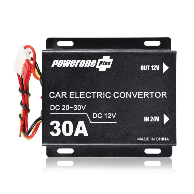 Автомобільний перетворювач напруги Powerone Plus з 24-12 В, 30 A, постійного струму