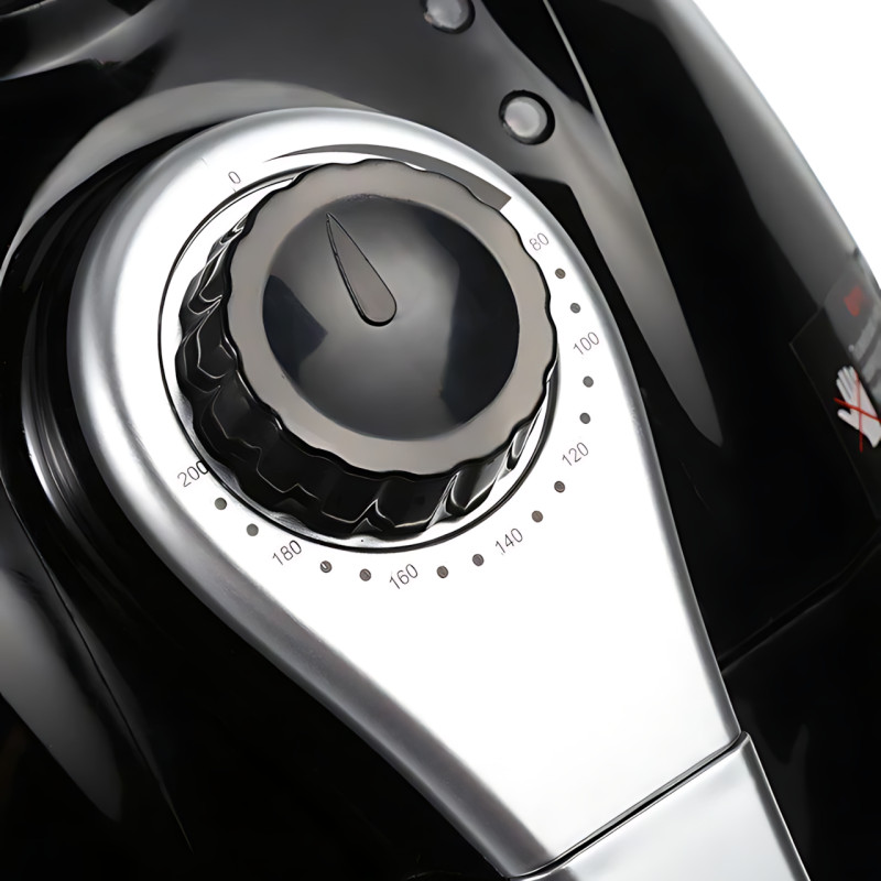 Мультипечь-аэрофритюрница Domotec MS-3220 4.5 л, мощность 1300 Вт, 6 программ, механическое управление, черный фото - 7