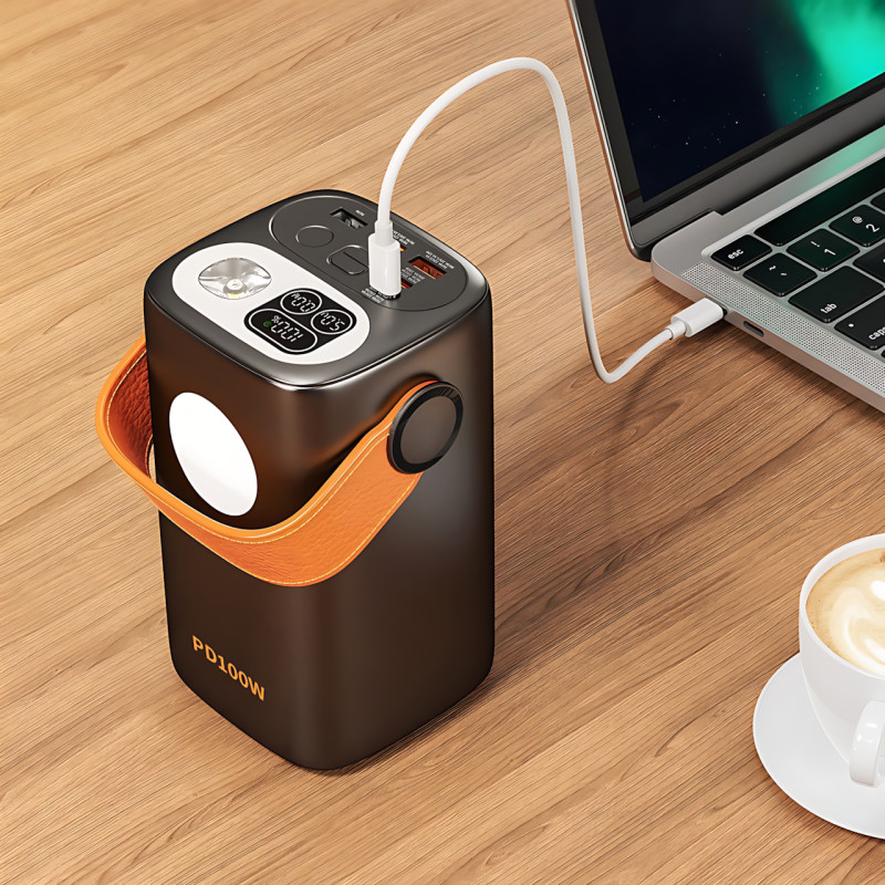 Power Bank REMAX Gutitan Series 100W, 60000mAh, 22.5W PD+QC с двумя Type-C и фонариком фото - 8