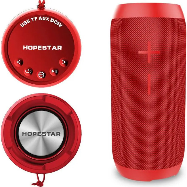 Портативная Bluetooth-колонка Hopestar P7, 10w, 2000 mAh, влагозащищенная Красный