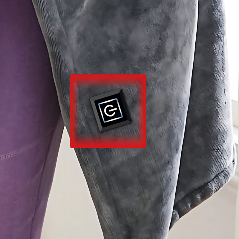 Плед с подогревом 45-55 градусов, согревающее электро одеяло пончо Electric Heating Shawl Blanket, порт USB фото - 4