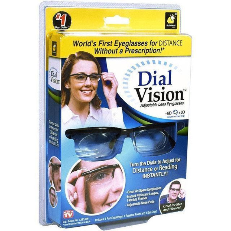 Окуляри для зору з регулюванням лінз Dial Vision універсальні / Регульовані окуляри Діал Візіон фото - 4