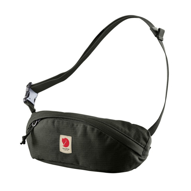 Шведська сумка на пояс Fjällräven Ulvö Hip Pack Medium Original бананка, унісекс, різні кольори (Black coal) Чорний
